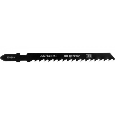 Полотна STAYER &quot;PROFI&quot;, T144D, для эл/лобзика, HCS, по дереву, ДВП, ДСП, EU-хвост., шаг 4мм, 75мм, 2шт 15984-4_z01 купить в Когалыме