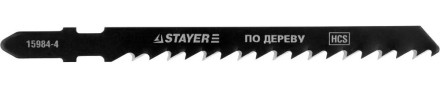Полотна STAYER &quot;PROFI&quot;, T144D, для эл/лобзика, HCS, по дереву, ДВП, ДСП, EU-хвост., шаг 4мм, 75мм, 2шт 15984-4_z01 купить в Когалыме