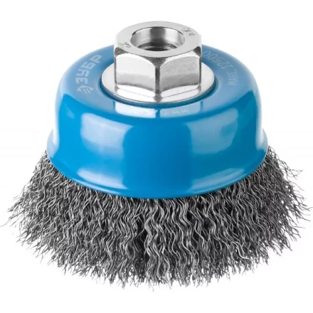 ЗУБР "ПРОФЕССИОНАЛ". Щетка чашечная для УШМ, витая стальная проволока 0,3мм, 75ммхМ14 35261-075_z02 купить в Когалыме
