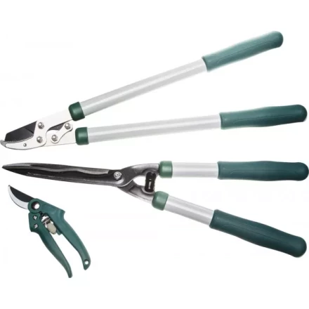 Набор RACO для ухода за деревьями и кустарниками: Сучкорез 540мм, кусторез 520мм, секатор 190мм 4212-59/103B купить в Когалыме