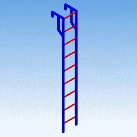 Лестница навесная алюминиевая для полувагонов УСЦ ЛНАп-2,0 купить в Когалыме
