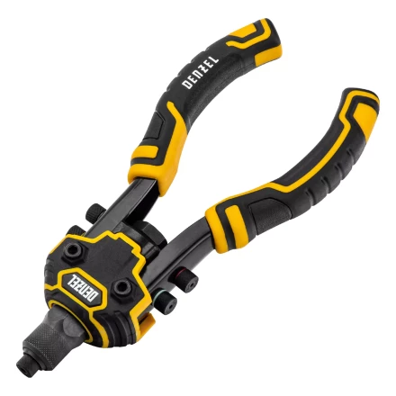 Заклепочник двуручный, заклепки 2,4-3,2-4,0-4,8-6,4 мм Denzel 40500 купить в Когалыме