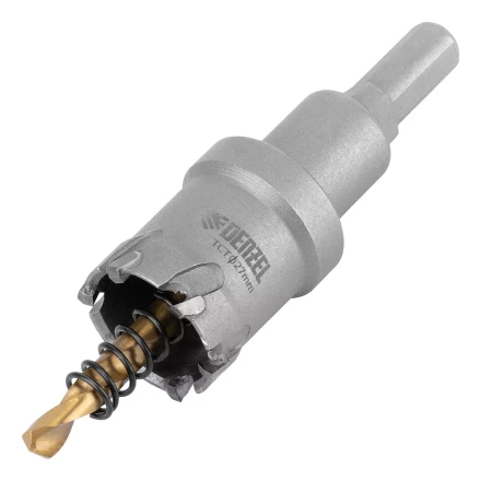 Коронка по металлу твердосплавная, 27 мм Denzel 724007 купить в Когалыме