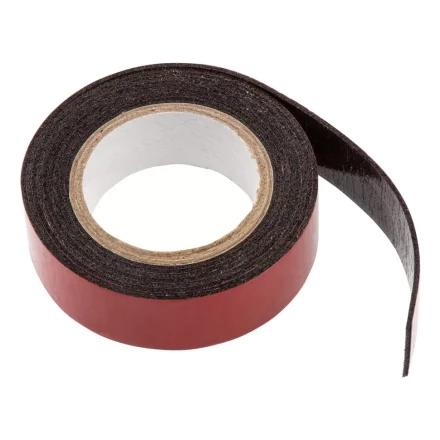 Лента клейкая на вспененной основе, двусторонняя, черная, 19 мм х 1.5 м Matrix 89085 купить в Когалыме