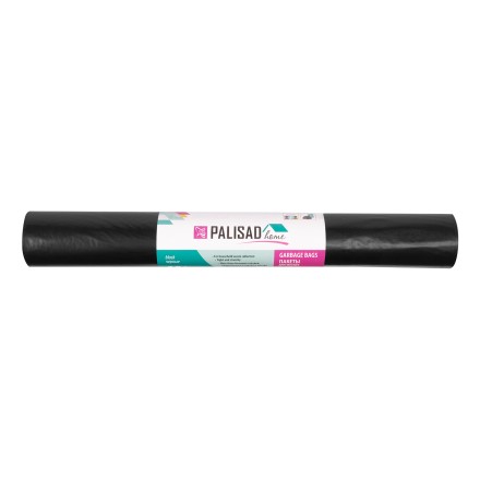 Пакеты для мусора Palisad 180 л x 10 шт., ПВД особопрочные черные, длинный ролик, Home 927285 купить в Когалыме
