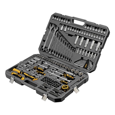 Набор инструментов Denzel 15806, 1/2&quot;, 1/4&quot;, CrV, S2, пластиковый кейс, 194 предмета купить в Когалыме