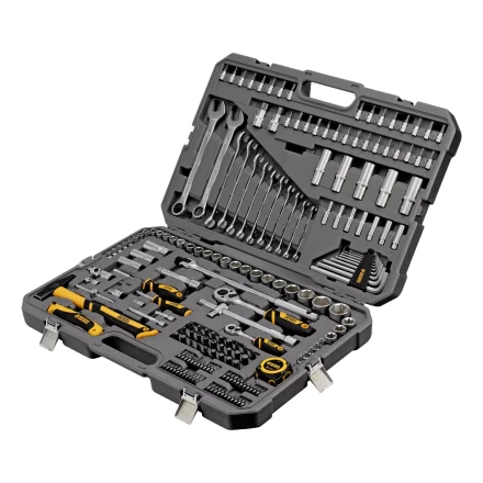 Набор инструментов Denzel 15806, 1/2", 1/4", CrV, S2, пластиковый кейс, 194 предмета купить в Когалыме