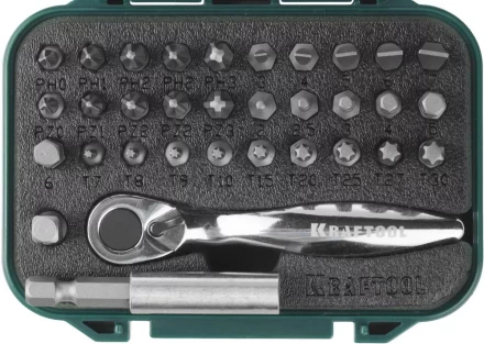 PRO. Наборы в боксе: БИТЫ KRAFTOOL PRO-Drive 26157-H33 купить в Когалыме