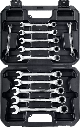 Наборы трещоточных комбинированных ключей Зубр серия ПРОФЕССИОНАЛ 27073-H12 купить в Когалыме