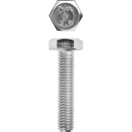 Болт ЗУБР "МАСТЕР" с шестигранной головкой, ГОСТ 7798-70, класс прочности 5.8, оцинкованный, M10x45мм, 5кг 303080-10-045 купить в Когалыме