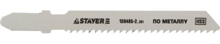 Полотна STAYER &quot;STANDARD&quot;, T118B, для эл/лобзика, HSS, по металлу (3-10мм), EU-хвост., шаг 2мм, 55мм, 2шт 159485-2_z01 купить в Когалыме