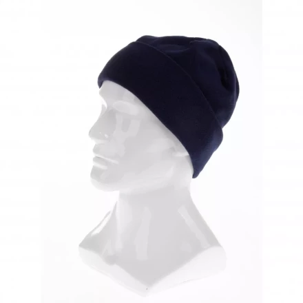 Шапка с отворотом из флиса для взрослых размер 56-57 синяя Россия Сибртех 68823 купить в Когалыме