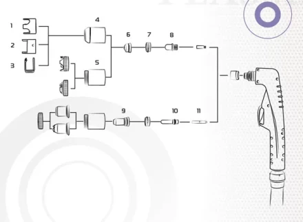 Плазменный резак Aurora LT101 с прямым подключением М16*15 6м HF поджиг PA1453 Ref. купить в Когалыме