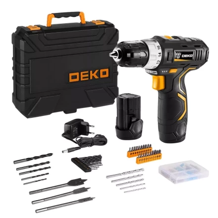 Дрель аккумуляторная в наборе DEKO GCD12DU3 SET5, 063-4148 купить в Когалыме