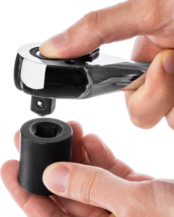 Трещотка для торцовых головок KRAFTOOL "EXPERT", Сr-V сталь, 72 зубца, цельнометаллическая, 1/2" 27793-1/2_z02 купить в Когалыме