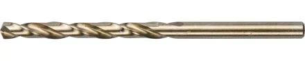 Сверло ЗУБР "ЭКСПЕРТ" КОБАЛЬТ по металлу, цилиндрический хвостовик, быстрорежущая сталь Р6М5К5, класс точн. А1, 4,5х80мм 4-29626-080-4.5 купить в Когалыме