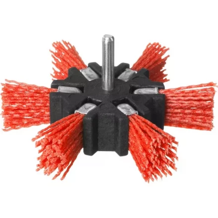 ЗУБР "ПРОФЕССИОНАЛ". Щетка дисковая "звезда" для дрели, нейлоновая проволока с абразивным покрытием, 100мм 35163-100_z02 купить в Когалыме