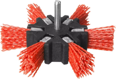 ЗУБР "ПРОФЕССИОНАЛ". Щетка дисковая "звезда" для дрели, нейлоновая проволока с абразивным покрытием, 100мм 35163-100_z02 купить в Когалыме