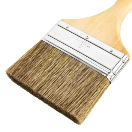 Кисть плоская "Евро" 4", смешанная щетина, деревянная ручка MTX 83082 купить в Когалыме