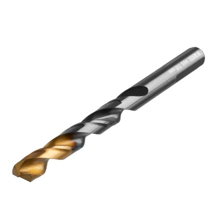 Сверло по металлу, 10 мм, HSS-Tin, Golden Tip, 8 шт. Denzel 717222 купить в Когалыме