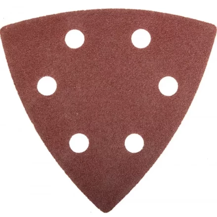 Треугольник шлифовальный ЗУБР "МАСТЕР" универсальный на велкро основе, 6 отверстий, Р100, 93х93х93мм, 5шт 35583-100 купить в Когалыме