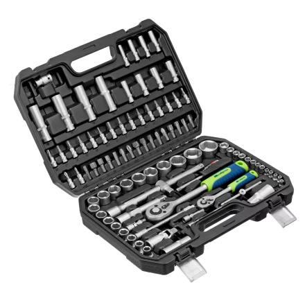 Набор инструментов Сибртех 13388, 1/2", 1/4", пластиковый кейс, 94 предмета купить в Когалыме