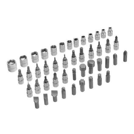 Набор инструментов Сибртех 13388, 1/2&quot;, 1/4&quot;, пластиковый кейс, 94 предмета купить в Когалыме