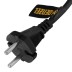 Шнур сетевой Denzel Energy Series, ПВС, 3 м, 2 x 1,5 мм, с неразборной вилкой, черный, 3 м, 37673 купить в Когалыме