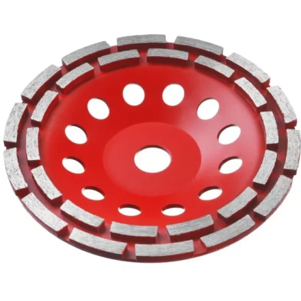 Чашка алмазная шлифовальная по бетону ЗУБР "МАСТЕР" сегментная двухрядная, 180мм 33376-180 купить в Когалыме