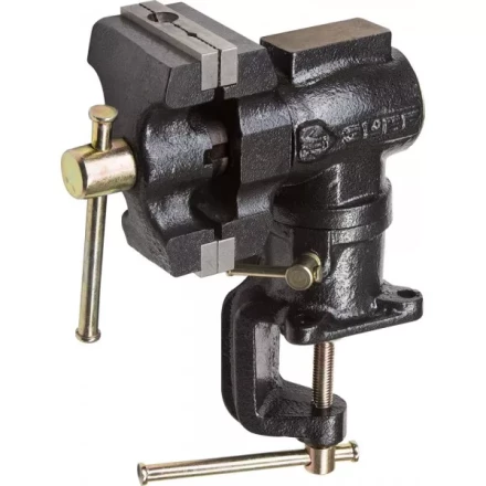 Тиски ЗУБР "МАСТЕР" настольные поворотные в 2-х плоскостях, с 2 зажимами, 63/37мм 32480 купить в Когалыме