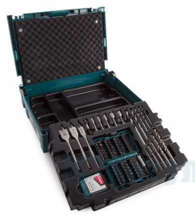 Набор свёрл и бит Makita B-43044, 66 шт, Makpac купить в Когалыме