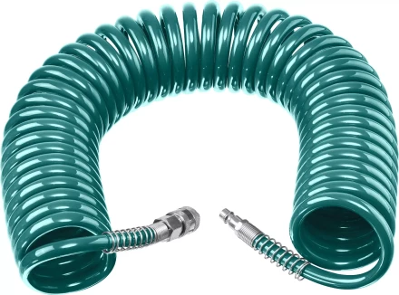 Воздушный спиральный шланг KRAFTOOL с фитингами рапид 8х12 мм 06590-15 купить в Когалыме