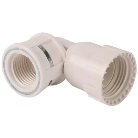 Переходник угловой 90° ЗУБР "ШиреФит" "накидная гайка - внутренняя резьба", 20мм-1/2" 51484-20-1/2 купить в Когалыме