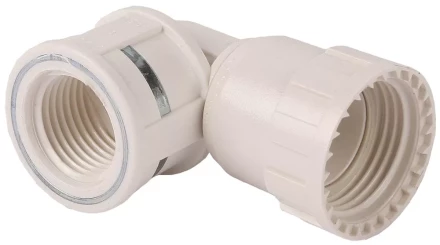 Переходник угловой 90° ЗУБР "ШиреФит" "накидная гайка - внутренняя резьба", 20мм-1/2" 51484-20-1/2 купить в Когалыме