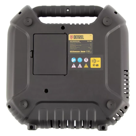 Компрессор воздушный DL1100 1.1 кВт, 180 л/мин, с набором аксессуаров Denzel 58005 купить в Когалыме