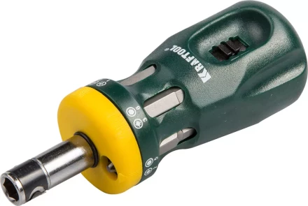 Набор KRAFTOOL Отвертка "BIT LOCK" реверсивная с битами, 12-в-1 26161-H13 купить в Когалыме