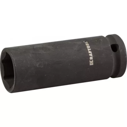 Торцовая головка KRAFTOOL "INDUSTRIE QUALITAT" ударная, удлиненная (1/2"), FLANK, Cr-Mo, фосфатированная, 21 мм 27942-21_z01 купить в Когалыме