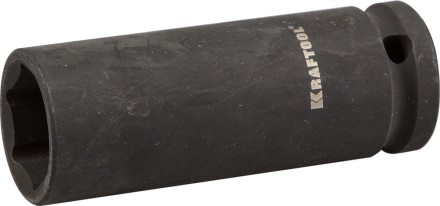 Торцовая головка KRAFTOOL &quot;INDUSTRIE QUALITAT&quot; ударная, удлиненная (1/2&quot;), FLANK, Cr-Mo, фосфатированная, 21 мм 27942-21_z01 купить в Когалыме