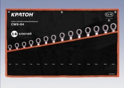 Набор ключей комбинированных Кратон CWS-04 14 пр. 2 27 03 004 купить в Когалыме