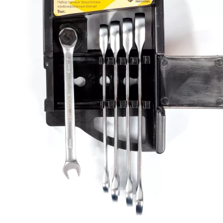 Набор гаечных комбинированных трещоточных ключей КВТ НТК-5 (8–14 мм), 5 шт. (79200) купить в Когалыме