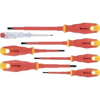 Набор диэлектрических отверток до 1000В тестер CrV двухкомпонентные рукоятки 7 штук Сибртех 12936 купить в Когалыме