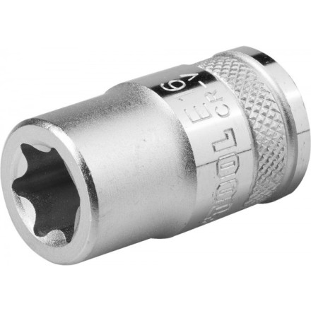 Торцовая головка KRAFTOOL &quot;INDUSTRIE QUALITAT&quot;, Cr-V, внешний TORX, хромосатинированная, 1/2&quot;, Е 18 27810-18_z01 купить в Когалыме
