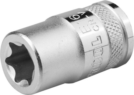 Торцовая головка KRAFTOOL &quot;INDUSTRIE QUALITAT&quot;, Cr-V, внешний TORX, хромосатинированная, 1/2&quot;, Е 18 27810-18_z01 купить в Когалыме