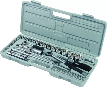 Набор слесарно-монтажный с квадратами 1/4 и 1/2 52 предмета SPARTA 135075 купить в Когалыме