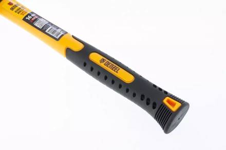 Киянка резиновая, 16 oz, черно-белая резина, фибергласовая рукоятка// Denzel 7711171 купить в Когалыме