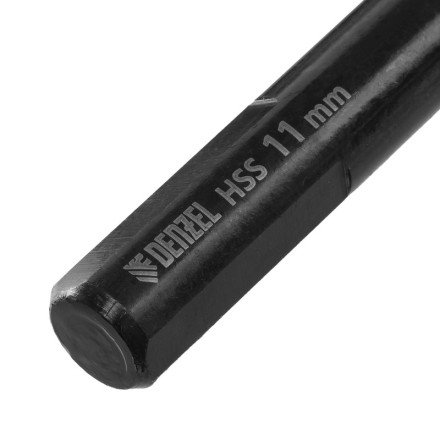 Сверло по металлу, 11 мм, HSS-Tin, Golden Tip, 6 шт. Denzel 717223 купить в Когалыме