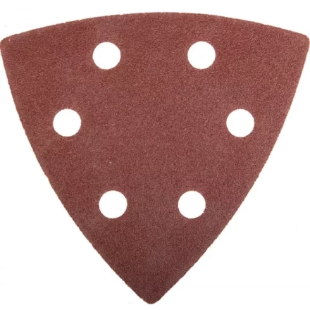 Треугольник шлифовальный ЗУБР "МАСТЕР" универсальный на велкро основе, 6 отверстий, Р120, 93х93х93мм, 5шт 35583-120 купить в Когалыме