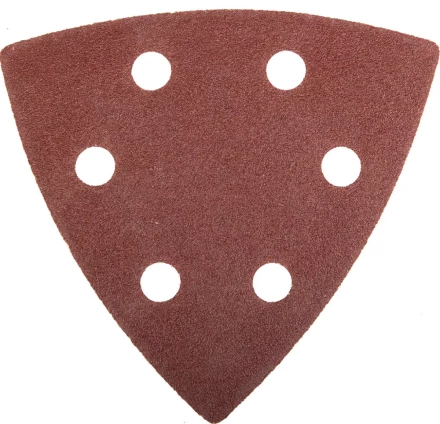 Треугольник шлифовальный ЗУБР "МАСТЕР" универсальный на велкро основе, 6 отверстий, Р120, 93х93х93мм, 5шт 35583-120 купить в Когалыме