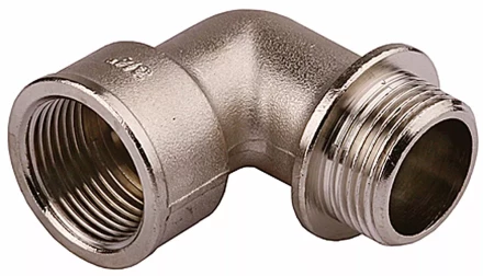 Уголок GENERAL FITTINGS с упором, никелированная латунь, г/ш, 3/4" 51072-G/S-3/4 купить в Когалыме