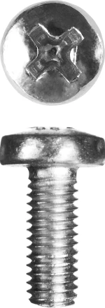 Винт ЗУБР "МАСТЕР" DIN 7985, класс прочности 4.8, оцинкованный, M5x12мм, 5кг 303150-05-012 купить в Когалыме